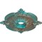Ekena Millwork Benson Classic Medallion (Canopies up to 6 1/2"), 28 3/8"OD x 3 3/4"ID x 1 5/8"P, Copper Green CM28BECGS - alternate 2